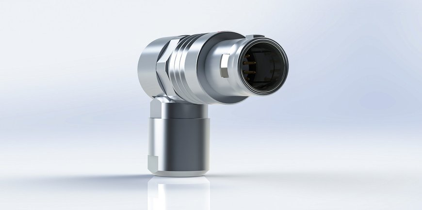 Rundsteckverbinder Y-Circ P Push-Pull mit flexiblem 90° Kabelabgang